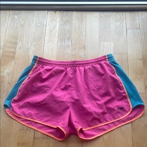 PINK Victoria's Secret Pink and Teal Athletic Shorts